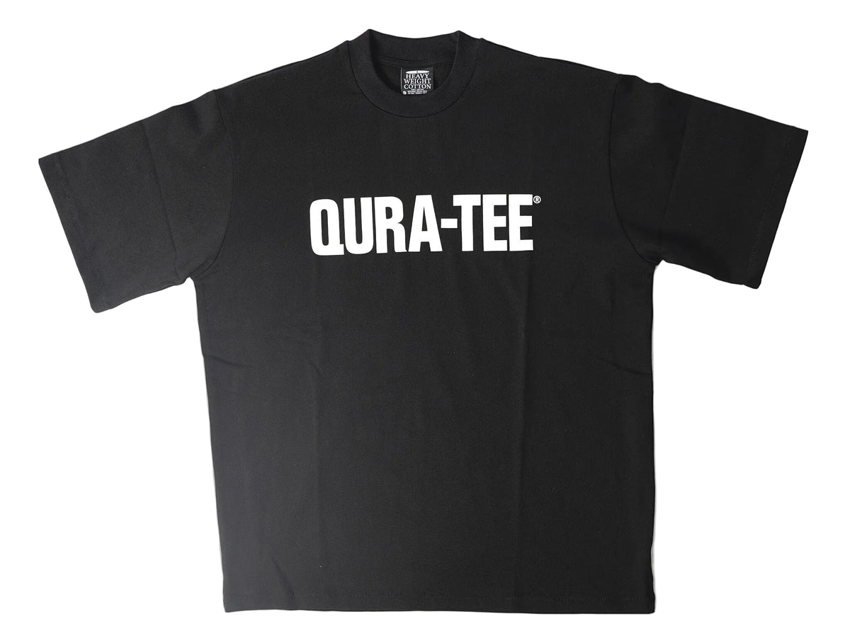 Qura-Tee logo heavyweight tee - black