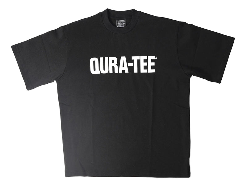 Qura-Tee logo heavyweight tee - black