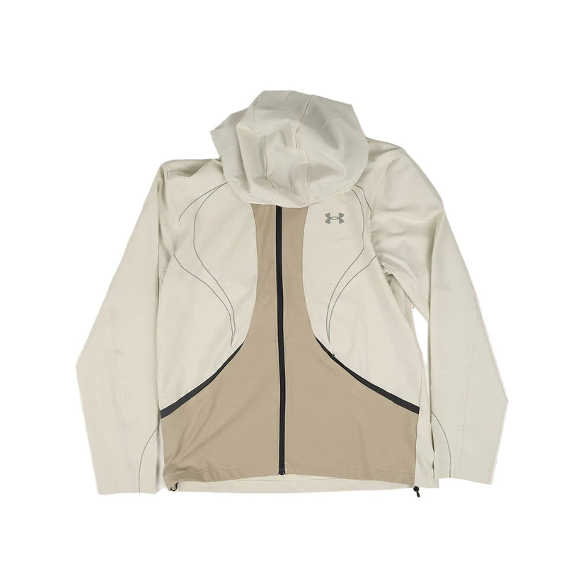 Under Armour hooded running shell - off-white / tan